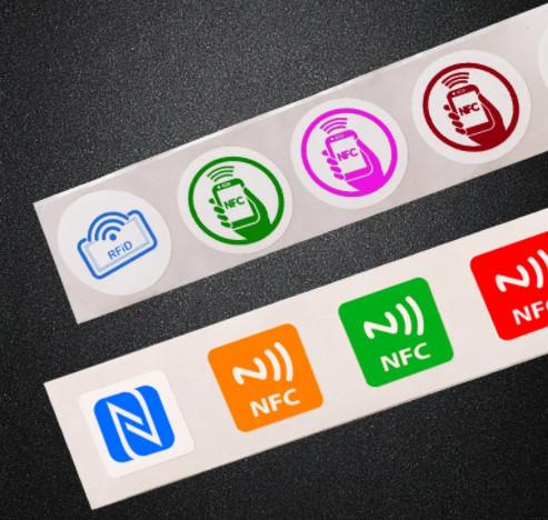 Cheap Custom Rewritable RFID NFC 213 NFC215 NFC Sticker Label Tag , NFC white label with printing and encodingA for sale