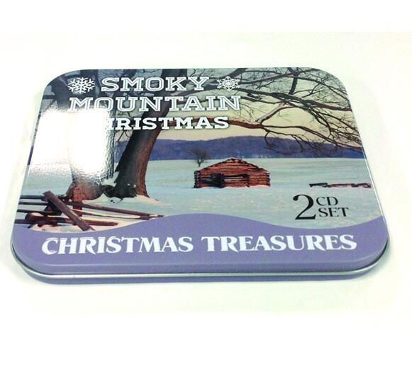 Cheap fantastic rectangular CD tin case with insert for sale