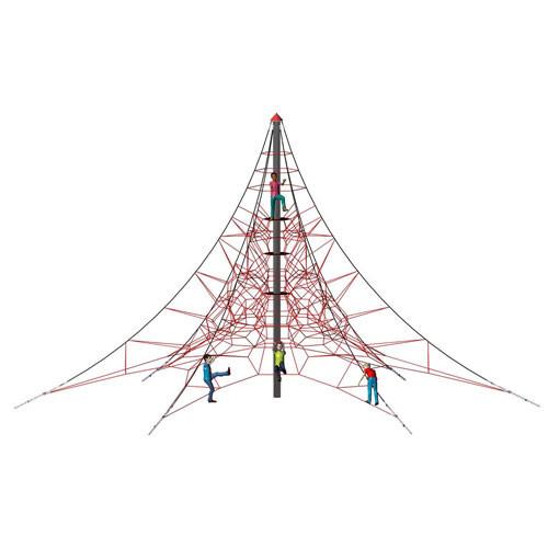 Cheap 16mm Rope Net Playground Climbing Equipment Triangle with Aluminum Connector for sale