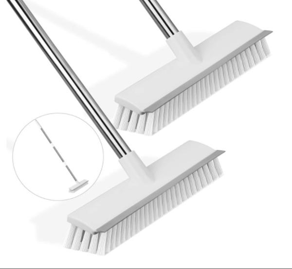 Cheap 2 Pack Floor Scrub Brush With Long Handle Stiff Bristle for sale