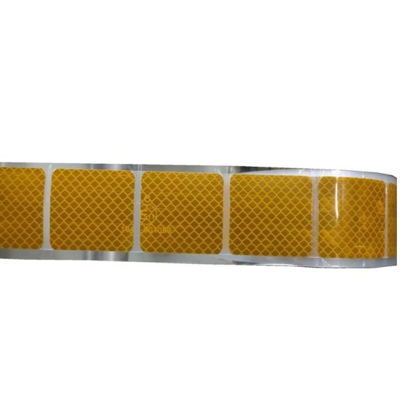 Cheap Curtain Side Vehicle Grade Yellow Conspicuity Reflective Tape Segmented Sticker for sale