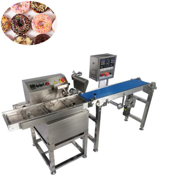 Cheap Automatic Chocolate Coating Machine For Dates / Wafer for sale
