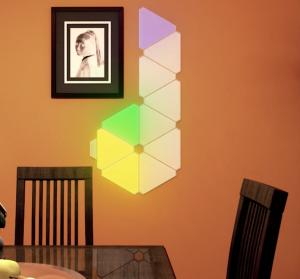 China 6500K Rgb Wall Light Panels Intelligent Triangle Corner Ceiling Light on sale