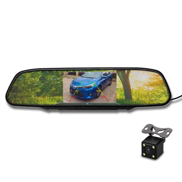 Cheap 5 inch TFT LCD Reverse rear view mirror for car with reversing camera for sale