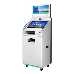 China Official Management Building Self Service Kiosk Payment Terminal Metal Key Board Qr Code Scanner Printer Pos Location on sale