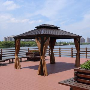 Garden Party Double Polycarbonate Roof Gazebo Rust Proof