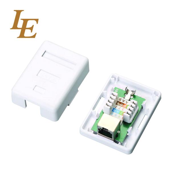 Cheap Cat6 Ftp Surface Mount Box Rj45 Network Faceplate Socket for sale