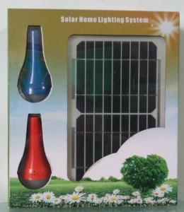 China Portable solar lamps 5W with 2pcs LED bulbs lithium battery solar home lighting system CE factory price on sale