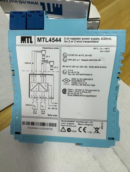 Cheap Inductive SIL3 PLC MTL Barriers Instruments Universal Transducer Interface MTL4544 for sale