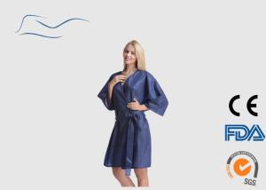 Best Lightweight Plus Size Kimono Robe , Disposable Spa Robes With Elastic Cuffs wholesale
