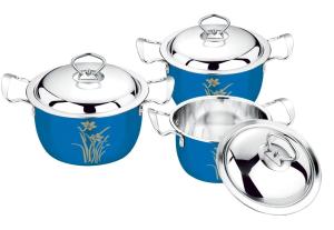 China 2020 hot selling 16/18/20  3pcs and 4pcs stainless steel 410cookware set &201#  cookware sets kitchenwares & kitchen pot on sale