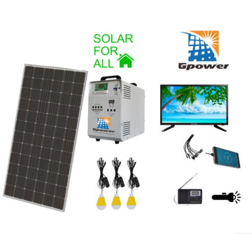 Cheap Home Lighting IEC Portable Solar Panel Kit With Radio FM for sale