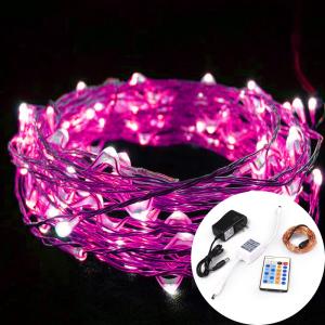 China 24 Key IR Remote Controlled DC Powered 10m LED String Lights For Christmas, Party, Festival Decoraction on sale
