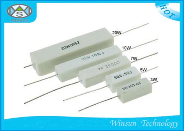 Cheap Horizontal Type Non Inductive Wirewound Resistor 7W / 10W 0.01 Ohm - 100k Ohm Resistor for sale