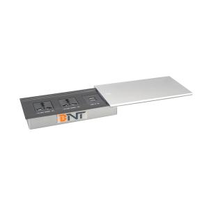 Worldwide popular multimedia table sliding power socket with usb charging