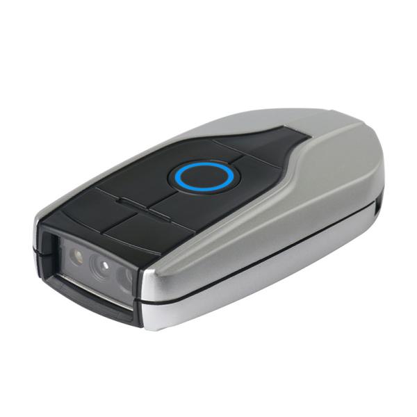 Cheap Mini Portable 2D Barcode Scanner Bluetooth Android IOS 200mA Battery 70000lux Wireless Mouse Shaped Design for sale