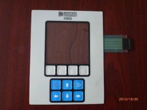 PET Light Weight Membrane Switch Keyboard , Remote Control Membrane Panel Switch