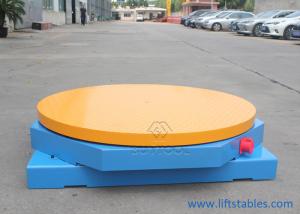 China Small Pallet Low High Profile Stretch Wrap Turntable Stretch Wrapper Machine 48 Inch Round Rotable on sale