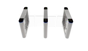 Infrared Sensors Swing Barrier Turnstile gate 800mm width Face Recognition Passing