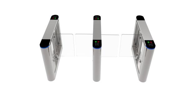 Cheap Infrared Sensors Swing Barrier Turnstile gate 800mm width Face Recognition Passing for sale