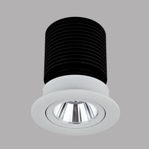 COB LED Spotlights with 180 degree rotatable lamp body, low UGR, patented heatsink