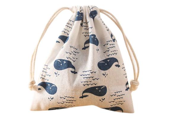 Cheap Canvas Drawstring Cinch Bag , Recyclable String Gym Bag 16×14 CM for sale