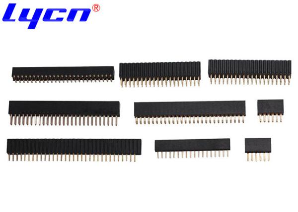 Cheap 2.54mm Pitch Female Header Single Dual Row DIP Type Customization for sale