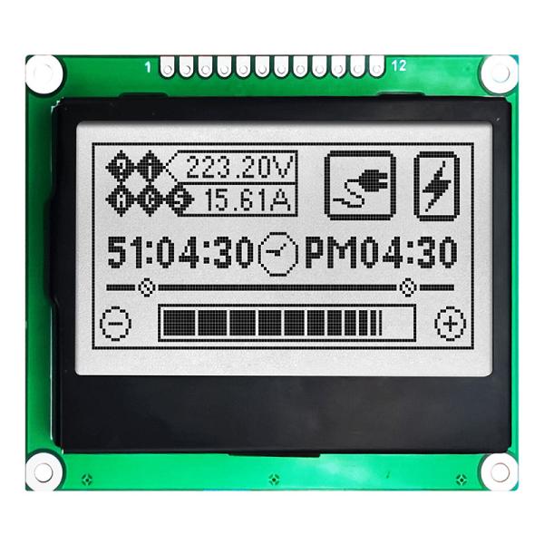 Cheap 132X64 COG Graphic LCD Module With 6H Oclock Wide Viewing Angle for sale