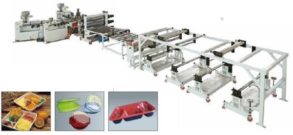 Cheap PP Talc Powder Multi Layer Sheet Extrusion Line Environment Protection for sale