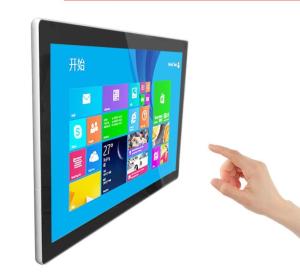 China wifi network 24 inch TFT LED LCD advertising touch screen kiosk android PC on sale