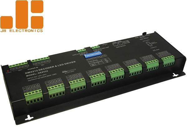 Cheap Customized DMX512 LED Dimmer Controller For RGBW Lighting Max 4A*32CH for sale