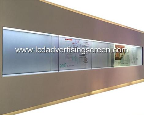 Cheap Embed Transparent LCD Display Box Video Wall Full HD Touch Screen for sale