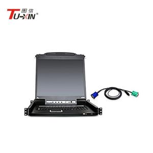 China 1u Capacity 17inch LCD KVM Drawer Rack Console AC100 - 240V 1280 X 1024 Resolution on sale