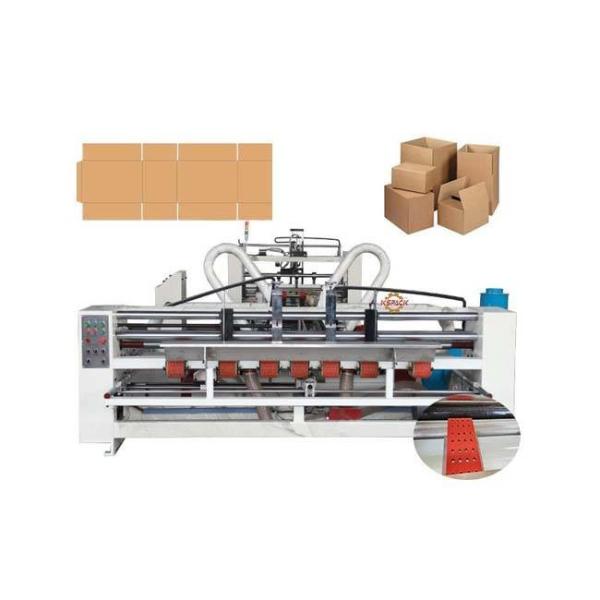 Cheap Automatic Box Folder Gluer Machine With Vacuum Feeding PLC Control for sale