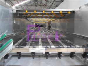 China Bottled Bottle Packing Machine Movable Juice Pasteurizer Recycling With Spray Nozzles on sale