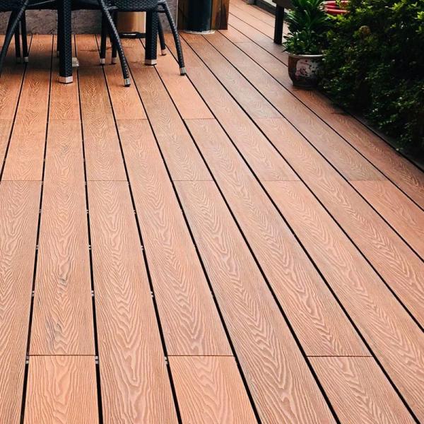 Cheap 3D WPC Wood Plastic Composite Decking Boards Multi dimensional for sale