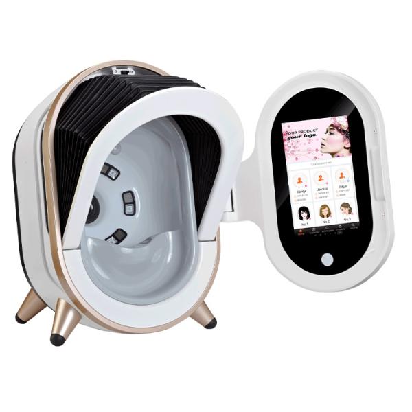 Cheap Golden 220V Skin Analyzer Machine Smart Magic Mirror With Ipad for sale