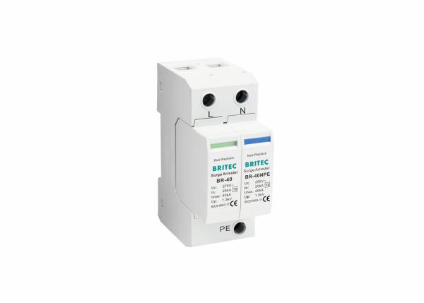 Cheap Hybrid MOV GDT 40kA Single Phase Class 2 Surge Arrester for sale