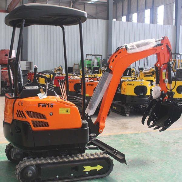 Cheap 1T Mini Crawler Excavator Digging Machines GPS Satellite Position for sale