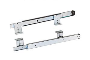 Furniture Bottom Mount Ball Bearing Drawer Slides 2 Fold 35mm Self Closing