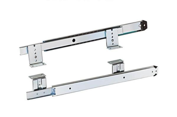Cheap Furniture Bottom Mount Ball Bearing Drawer Slides 2 Fold 35mm Self Closing for sale