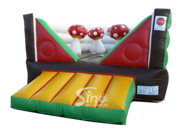 Cheap Commercial Indoor Kids Mushroom Bouncy Castle Made With 0.55mm Pvc Tarpaulin for sale