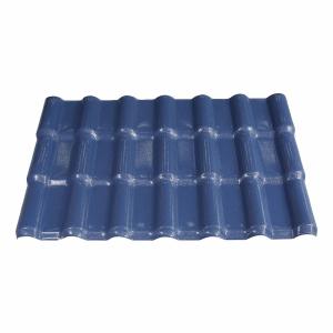 Best Espanola Teja PVC Precio Spanish ASA Synthetic Resin Roof Tile Roofing Shingles with B1 Fire Protection 1050mm Width wholesale