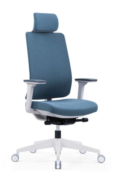 Cheap Ergonomic Blue Rotating Fabric Mesh Office Chair With 3D Lifting Armrest for sale