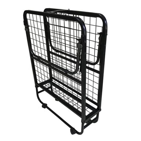 Cheap Get a Good Night's Sleep with Our Single Folding Bed Guest Bed and Mattress on Wheels for sale