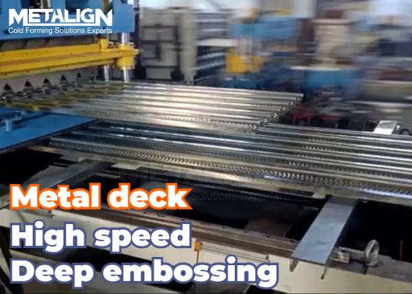 Cheap Three Layer Embossed Floor Deck Roll Former For 0.8–1.2mm Galvanized Steel for sale