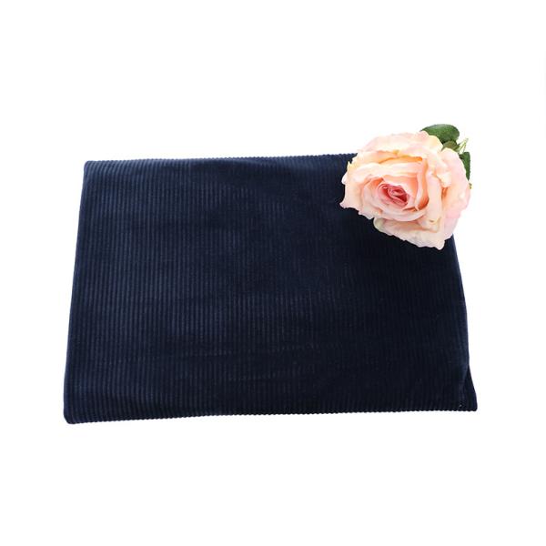 Cheap Thick Striped Super Soft Stretchy Fabric 260gsm Double Side Spandex Polyester for sale