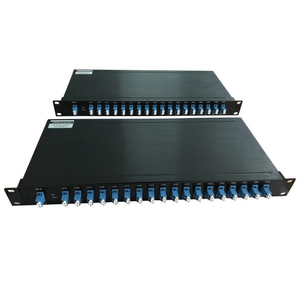 Cheap Optical Multiplexer Fiber MUX DEMUX Transceiver PON Networks 20CH 1U 19 Inch For CWDM System for sale