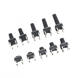 Best 10 models 6*6 Tact Switch 6x6 on off Tactile Push Button Switch Kit Height: 4.3MM-13MM 4Pin Micro Key switch wholesale