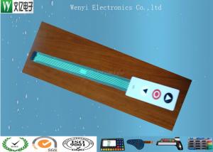 Single LED Embossing Membrane Switch 3 Keys F150 Overlay Molex Connector